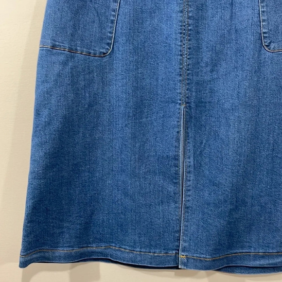 Universal Thread 70’s style high waisted jean skirt with pockets 8 - Picture 3 of 14